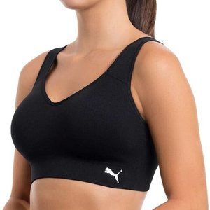 NWT Puma Womens Seamless Adjustab Sports Bra 2 Pack Black/White Size S $60 AA194